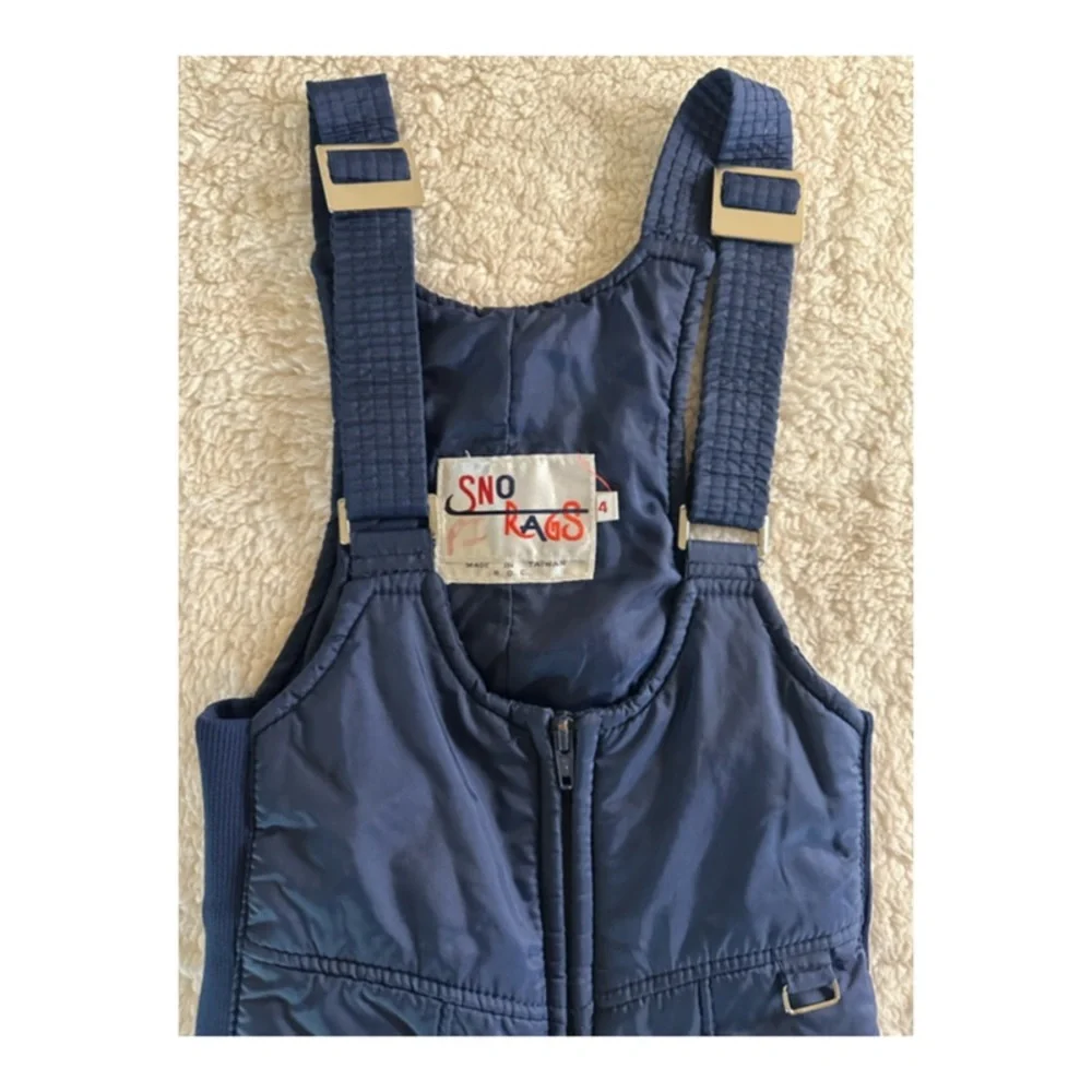 Sno Rags UNISEX Snow Bib Ski Pants Snowsuit Overalls Pants Size 4